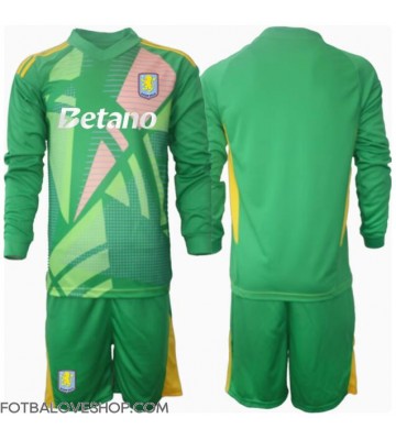 Aston Villa Brankářské Dětské Domácí Dres 2024-25 Dlouhý Rukáv (+ trenýrky)